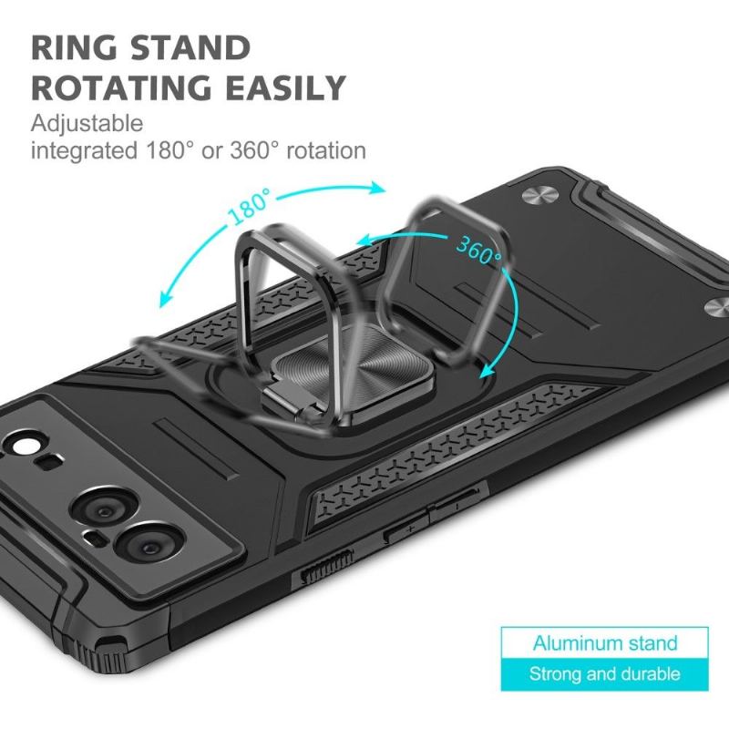 Skal För Google Pixel 6 Heavy Duty Med Roterande Ring