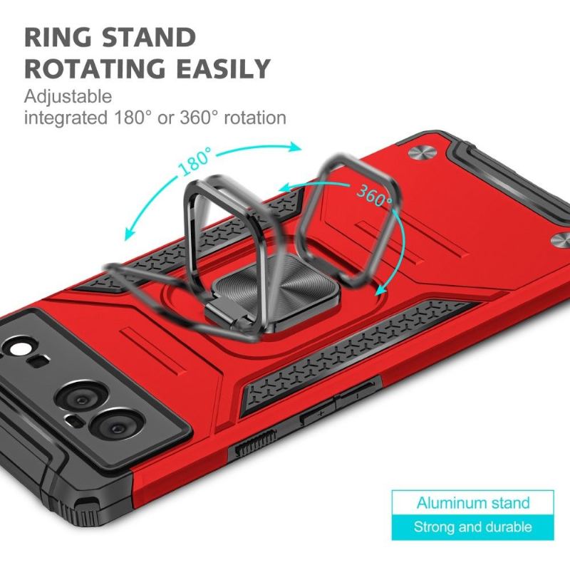 Skal För Google Pixel 6 Heavy Duty Med Roterande Ring