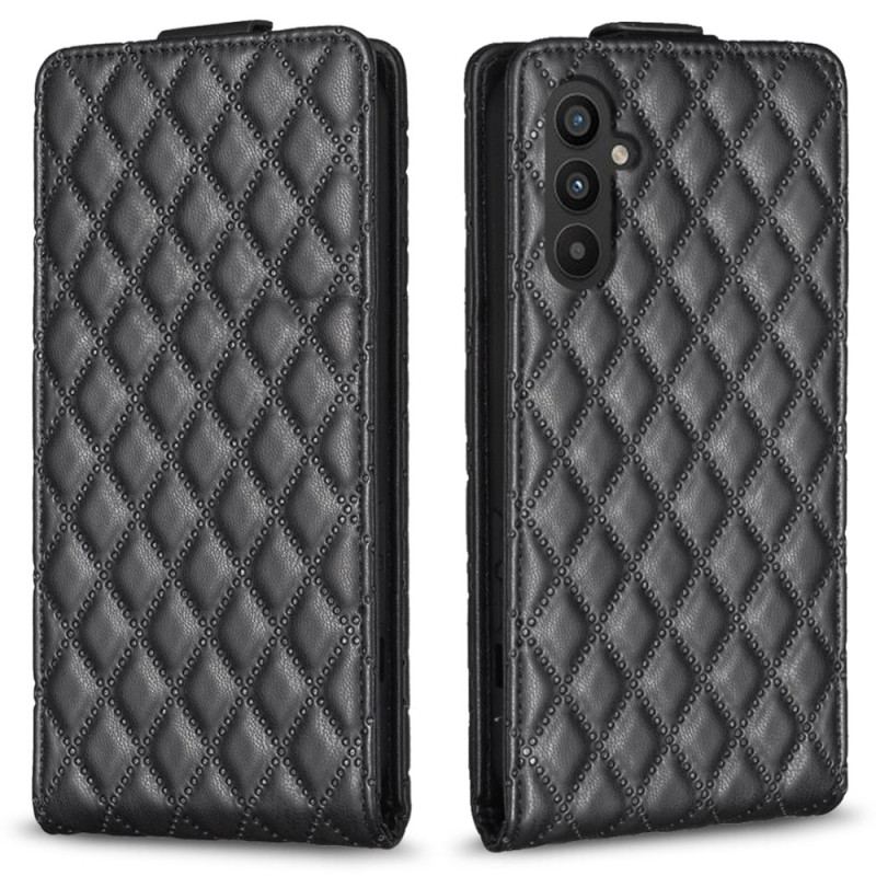 Läderfodral Samsung Galaxy A15 Telefonfodral Quiltad Vertikal Klaff