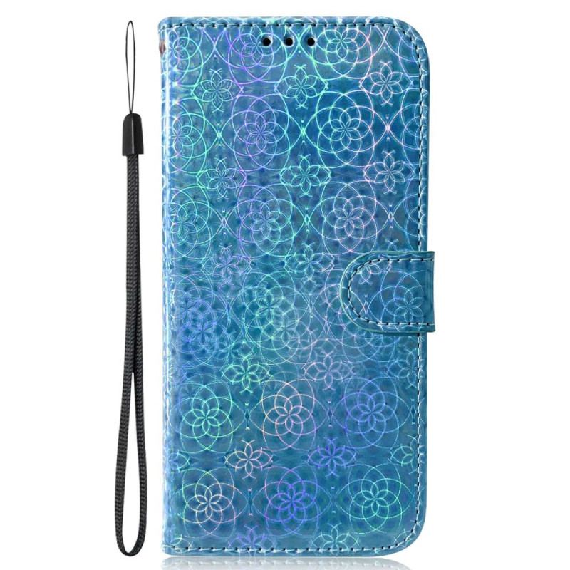 Läderskal Fodral Samsung Galaxy A15 Strappy Disco Style