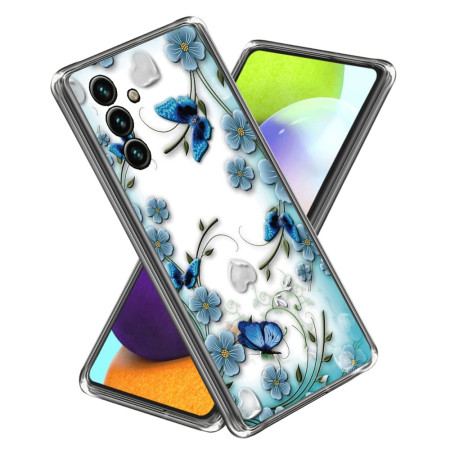 Skal För Samsung Galaxy A15 Fjärilar Och Blommor