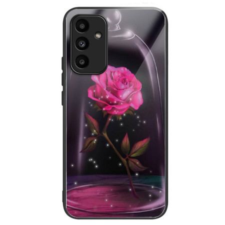 Skal Samsung Galaxy A15 Telefonfodral Rosa Härdat Glas