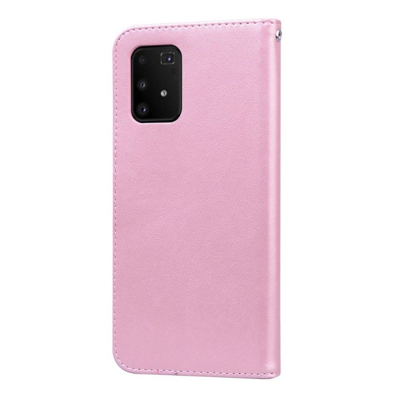 Fodral För Samsung Galaxy S10 Lite Rosmönster I Läderimitation