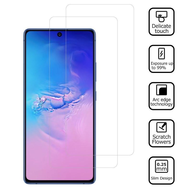 Härdat Glasfilmer För Samsung Galaxy S10 Lite (2 Delar)