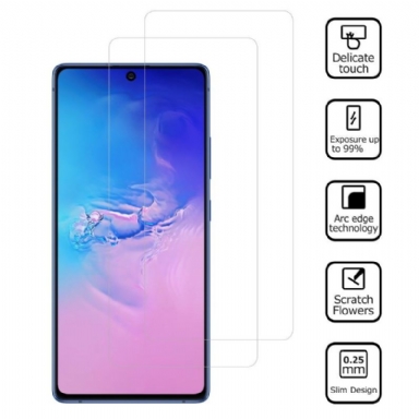 Härdat Glasfilmer För Samsung Galaxy S10 Lite (2 Delar)