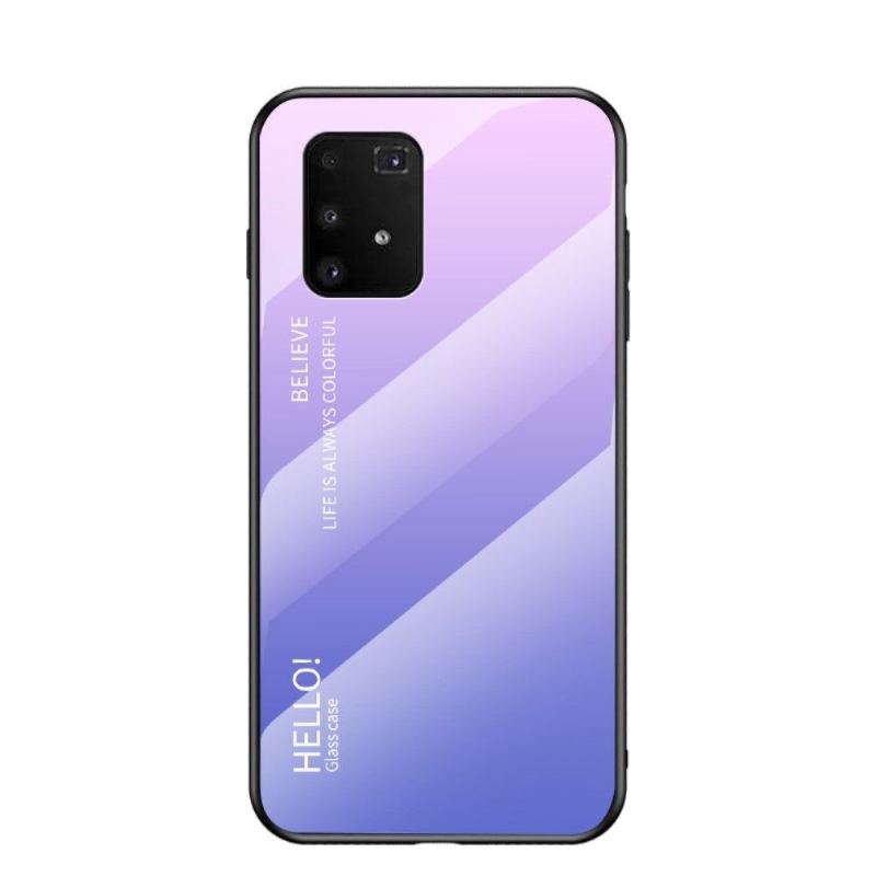 Skal För Samsung Galaxy S10 Lite Bedrijf Färggradient Glasbaksida