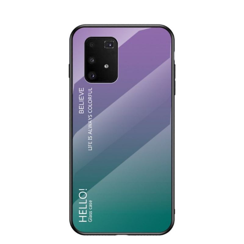 Skal För Samsung Galaxy S10 Lite Bedrijf Färggradient Glasbaksida