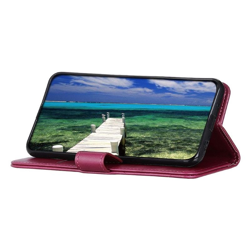 Folio-fodral För Motorola Moto G50 Fallskydd Läderfodral Faux Läder Flik Med Nit