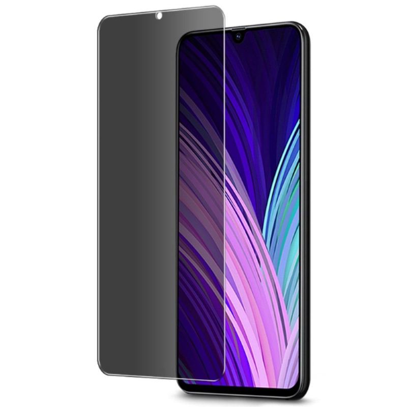 Läderfodral För Samsung Galaxy A70 - Härdat Glas Och Sekretessfilter