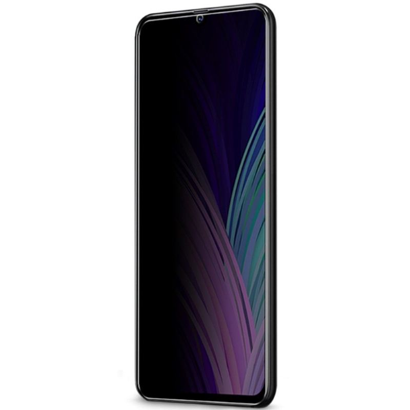 Läderfodral För Samsung Galaxy A70 - Härdat Glas Och Sekretessfilter