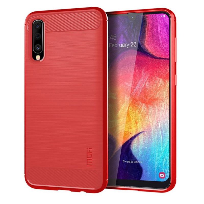 Skal För Samsung Galaxy A70 Fallskydd Borstad Mofi