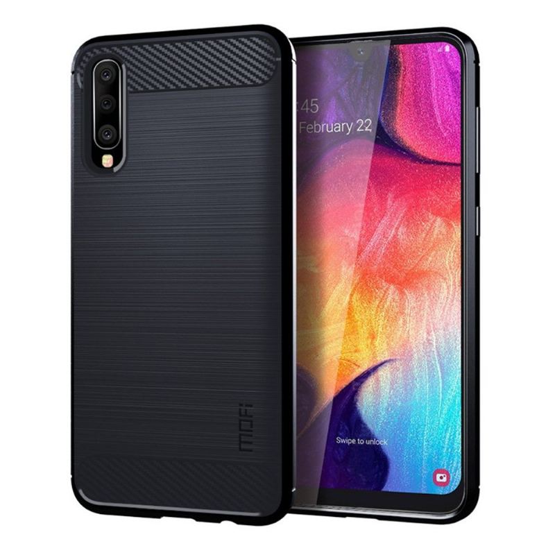 Skal För Samsung Galaxy A70 Fallskydd Borstad Mofi