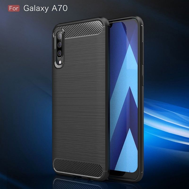 Skal För Samsung Galaxy A70 Kolborstad Gel