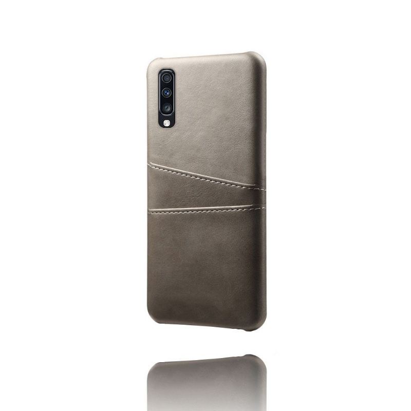 Skal För Samsung Galaxy A70 Melody Leather Effekt Korthållare