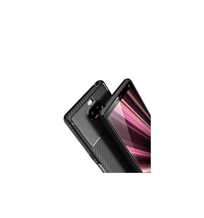 Skal För Sony Xperia 10 Plus Bedrijf Karbon Classy