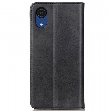 Fodral För Samsung Galaxy A03 Core Hemming Folio-fodral Simone Flip Aged Konstläder