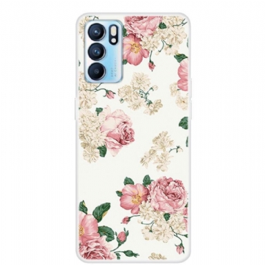 Mobilskal För Oppo Reno 6 5G Blommor