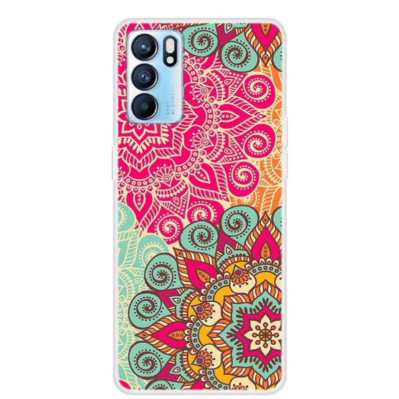 Skal För Oppo Reno 6 5G Bedrijf Retro Mandala