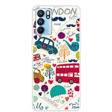 Skal För Oppo Reno 6 5G Illustration London