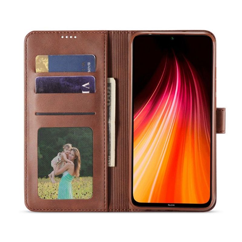 Fodral Case För Xiaomi Redmi Note 8T Fallskydd Plånboksfodral Plånbok I Konstläder