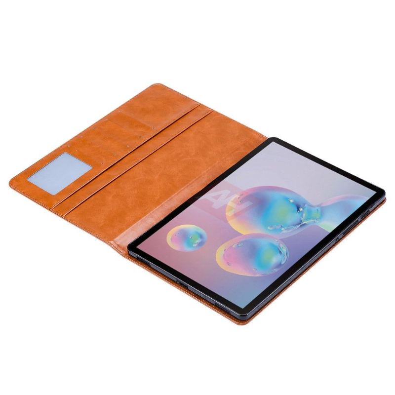 Läderfodral För Samsung Galaxy Tab S7 Stand Case Korthållare