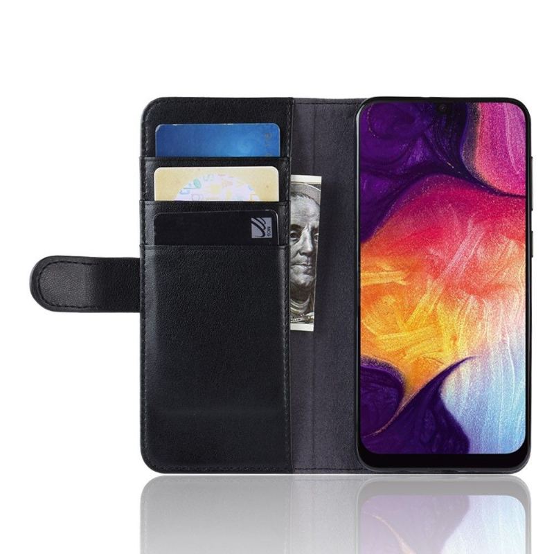 Fodral För Samsung Galaxy A50 Plånboksfodral Premiumläder