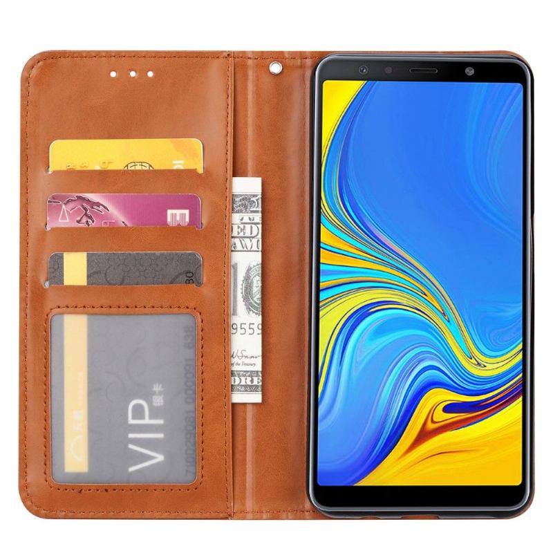 Folio-fodral För Samsung Galaxy A50 Stativfodral Läderkorthållare