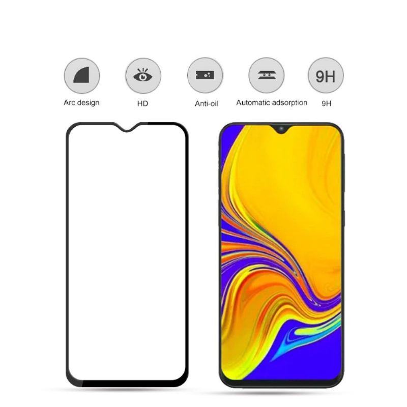 Samsung Galaxy A50 - Skärmskydd Av Härdat Glas I Full Storlek - Svart