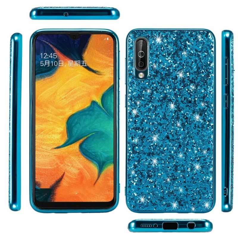 Skal För Samsung Galaxy A50 Fallskydd Glittrande Rhinestone Glamour