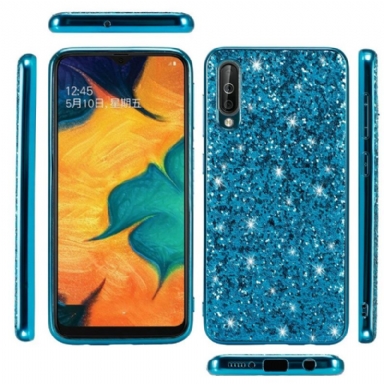 Skal För Samsung Galaxy A50 Fallskydd Glittrande Rhinestone Glamour