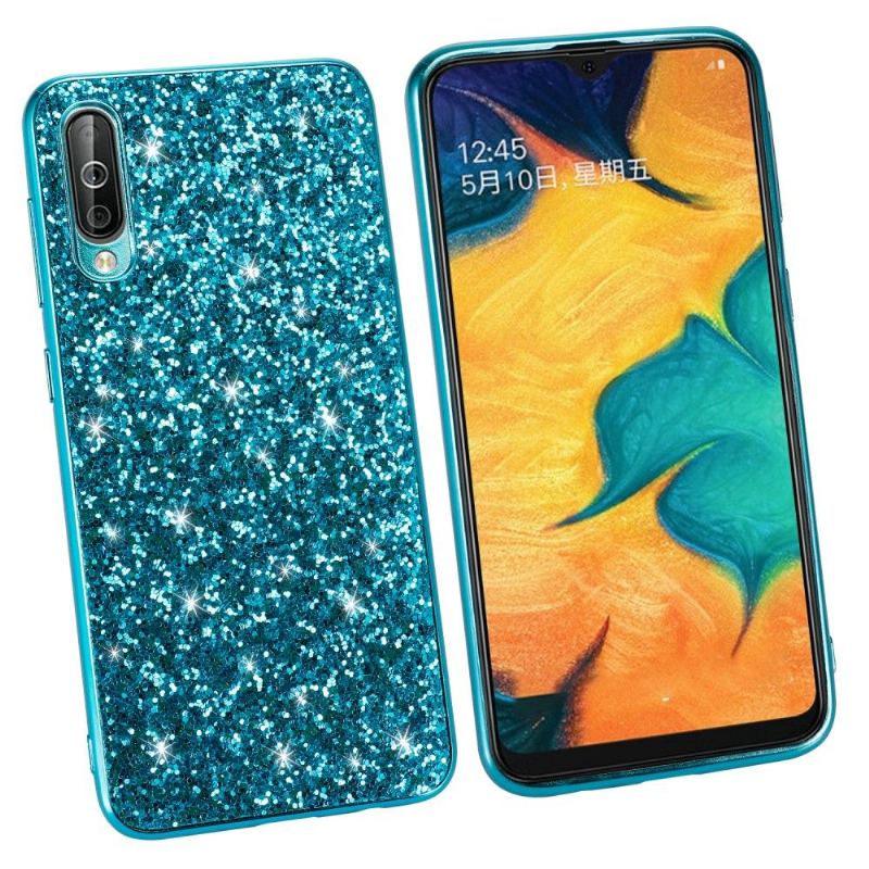 Skal För Samsung Galaxy A50 Fallskydd Glittrande Rhinestone Glamour