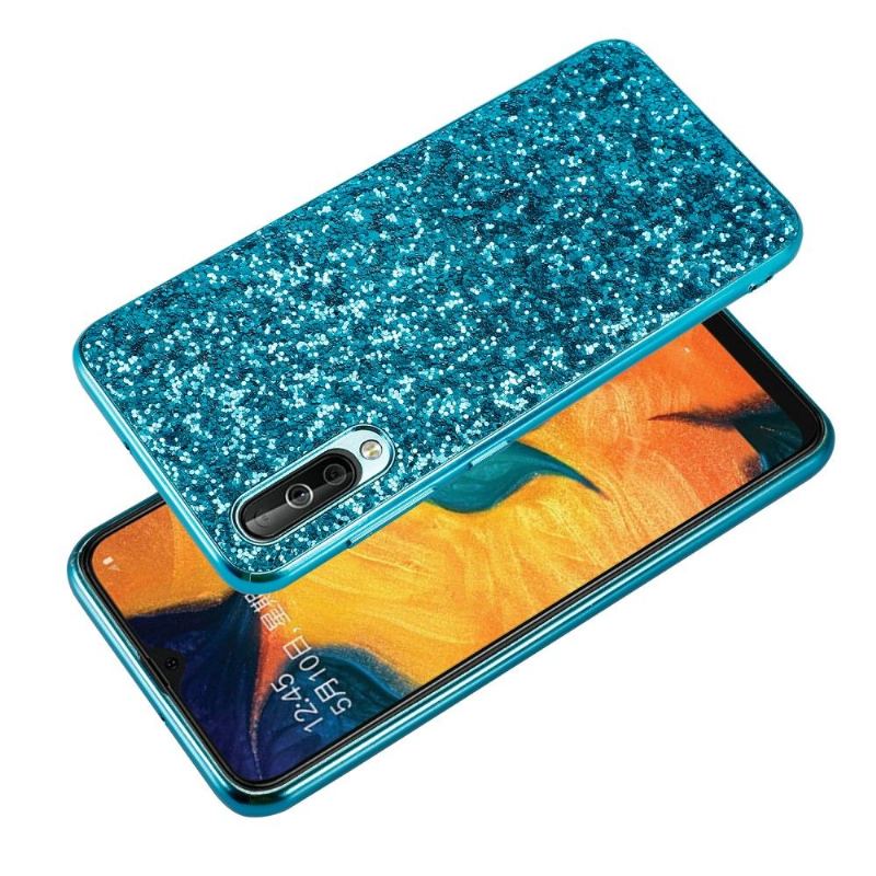 Skal För Samsung Galaxy A50 Fallskydd Glittrande Rhinestone Glamour