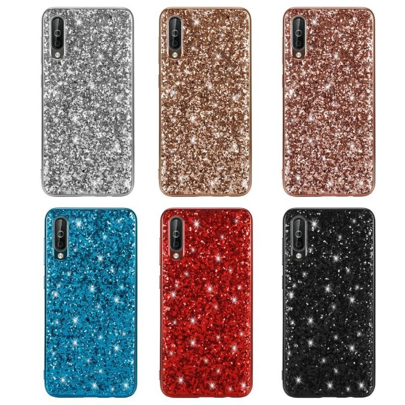 Skal För Samsung Galaxy A50 Fallskydd Glittrande Rhinestone Glamour