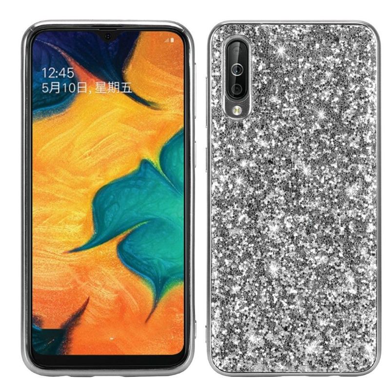 Skal För Samsung Galaxy A50 Fallskydd Glittrande Rhinestone Glamour