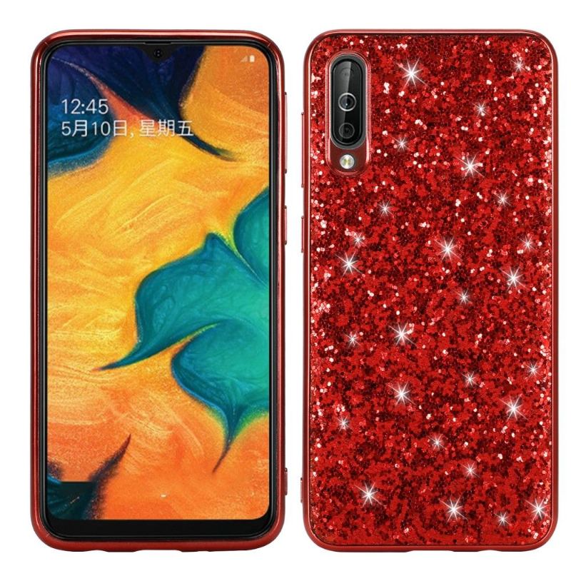 Skal För Samsung Galaxy A50 Fallskydd Glittrande Rhinestone Glamour