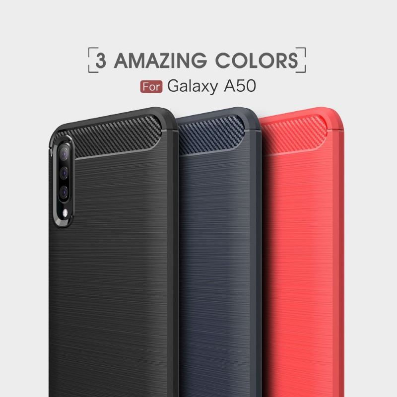 Skal För Samsung Galaxy A50 Kolborstad Gel