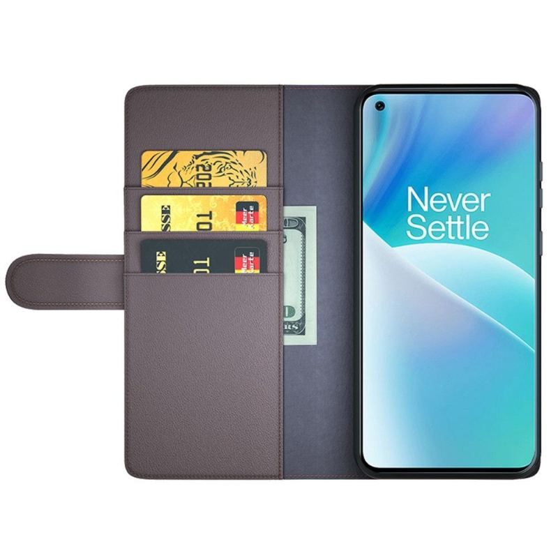 Fodral För OnePlus Nord 2T 5G Hemming Premiumläder