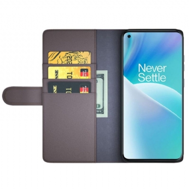 Fodral För OnePlus Nord 2T 5G Hemming Premiumläder