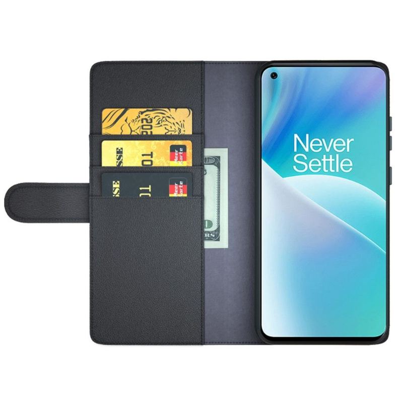 Fodral För OnePlus Nord 2T 5G Hemming Premiumläder