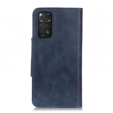 Fodral För Xiaomi Redmi Note 11 / Note 11S Full Protect Matt Konstläder