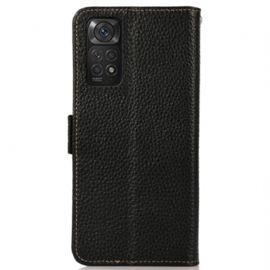 Fodral För Xiaomi Redmi Note 11 / Note 11S Khazneh Grained Leather First