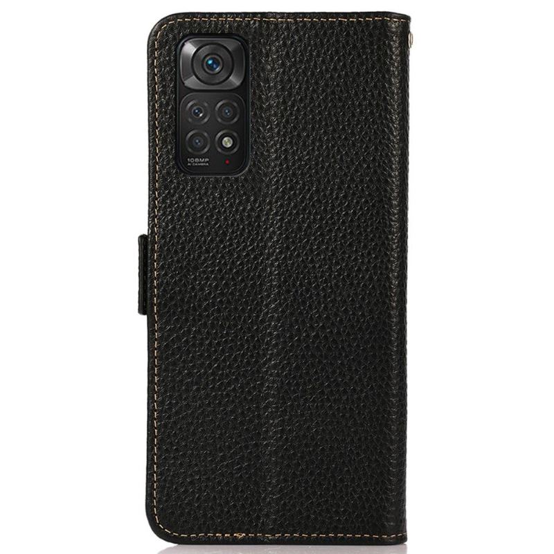 Fodral För Xiaomi Redmi Note 11 / Note 11S Khazneh Grained Leather First