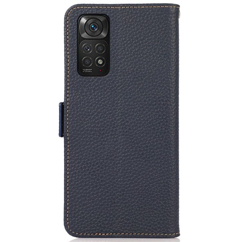 Fodral För Xiaomi Redmi Note 11 / Note 11S Khazneh Grained Leather First