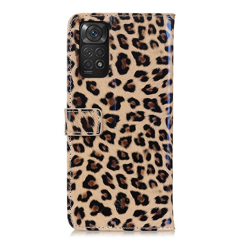 Fodral För Xiaomi Redmi Note 11 / Note 11S Leopardstil I Konstläder