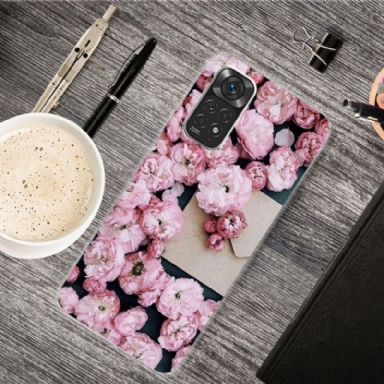 Skal För Xiaomi Redmi Note 11 / Note 11S Rosa Blomma