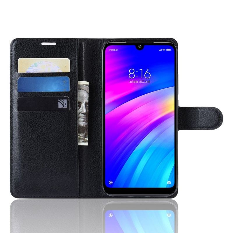 Fodral Case För Xiaomi Redmi 7 Fallskydd Stil Läderkorthållare