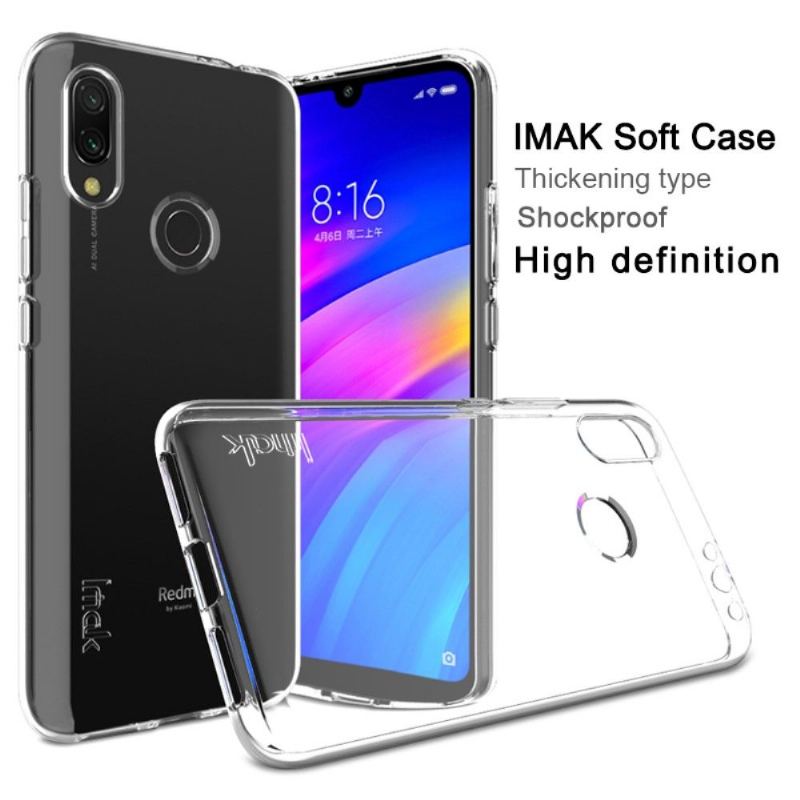 Skal För Xiaomi Redmi 7 Fallskydd Transparent Imak Ultra Soft