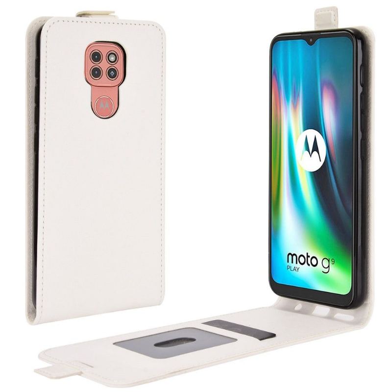 Fodral För Motorola Moto G9 Play Folio-fodral Vertikal Konstläder