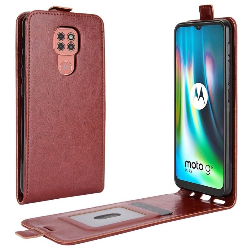 Fodral För Motorola Moto G9 Play Folio-fodral Vertikal Konstläder