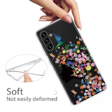 Skal För Samsung Galaxy A13 5G Kolibriblommor